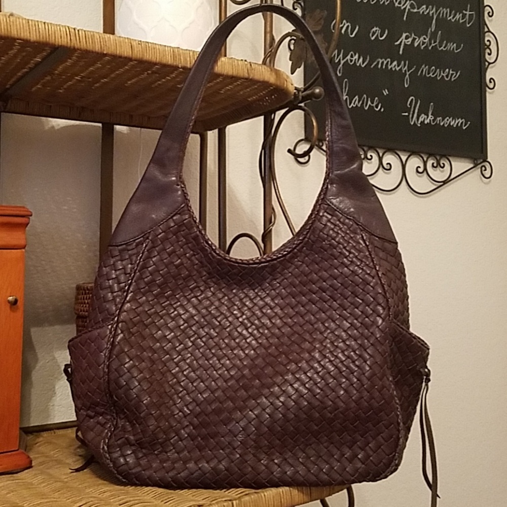 100% leather hobo bag